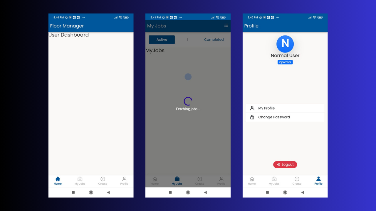 Floor Operations Manager App