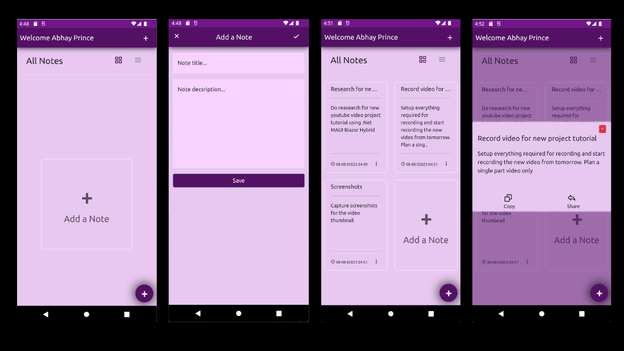 Offline Note Taking App