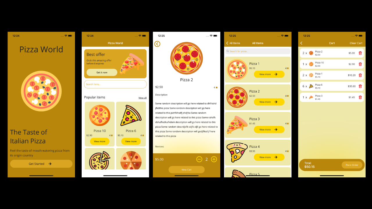 Pizza Ordering App