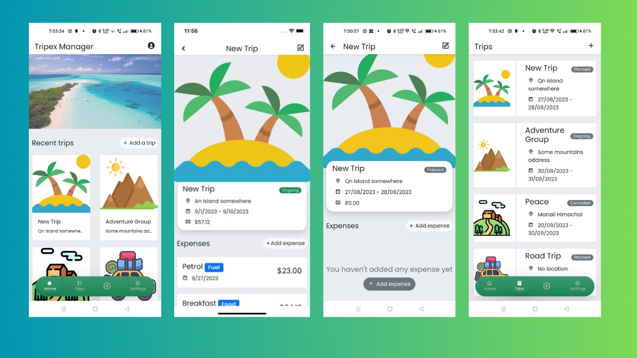 Trip/Travel Expense Manager App